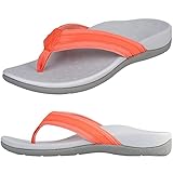 Thearches Sandalias de dedo Ortopédicas para Mujer, Chanclas de Soporte de Arco Alto, Pies Planos, Fascitis Plantar Alivio del Dolor, Sandalias de Playa de Arco Livianas y Antideslizantes y Cómoda