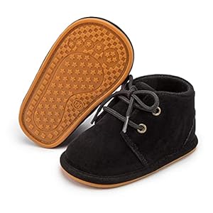 Babelvit Baby Boys Girls Loafers Oxford Shoes Lace Up Sneakers First Walking Shoes PU Leather Moccasins Soft Rubber Sole Boots Unisex Ankle Strap Infant Toddler Newborn Outdoor Sporty Crib Dress Shoes