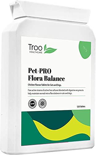 Troo Health Care Pet-PRO Vital Probiotics For Dogs and Cats 2 Billion cfu 120 Chicken Tablets | Added Digestive Enzymes and Inulin Prebiotic | UK Manufactured to GMP Standards - Image 8