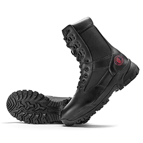 Rockrooster Vega - Men's Tactical Boots 8 Inches Lightweight Combat Outdoor Rubber Outsole Boots Ab2663-11 #TOP2