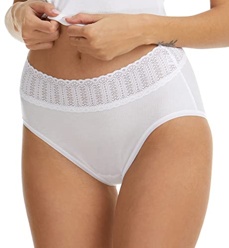 French Brief Hanky Panky Eco Rib en blanc taille XS pour femme