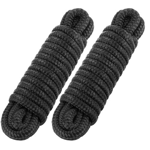Moclear Premium Marine-Grade Dock Lines - 2 Pack 3/8