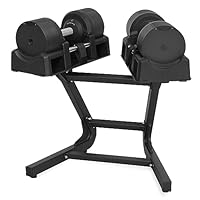 Amazon | プロバーベル 可変式ダンベル 41.5kg (シルバー 1個
