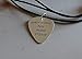 Sterling Silver Guitar Pick Necklace Handmade and stamped with When Words Fail Music Speaks