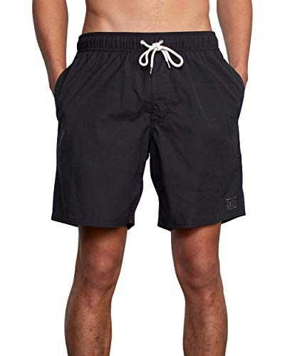 RVCA Men's Elastic Waist Boardshort, Featuring a Faux Fly & Pockets on the Side Seams.