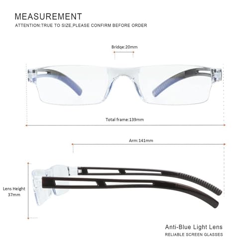 Image of 8 Pack Reading Glasses, Blue Light Blocking Computer Reading Glasses for Women and Men, Lightweight Readers (4 Color+4 Black,+1.25Magnification)
