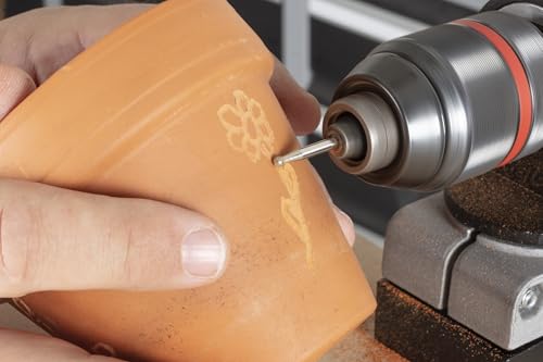 Wolfcraft Set Di Molette Diamante, Sferiche E Cilindriche, 3 Pezzi I 5988000 I Per Levigare Ceramica, Vetro, Piastrelle E Metalli Non Ferrosi - 5