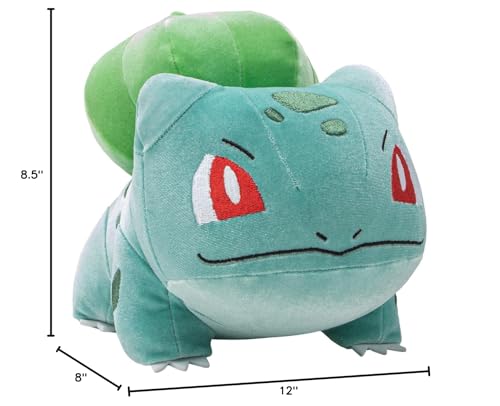 Image of Pokemon Bulbasaur Select Velvet Plush - 8-Inch Bulbasaur Plush with Unique Velvet Fabric and Authentic Details