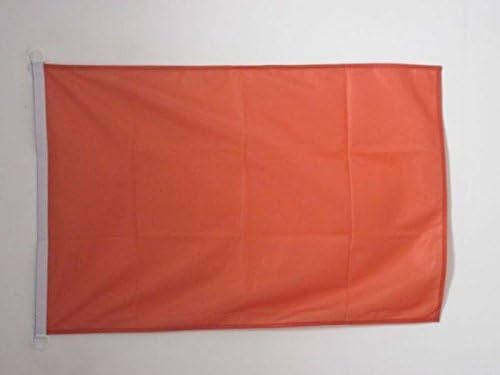 AZ FLAG, Plain Orange Flag, 2x3 Ft, For Outdoor, Orange Solid color Banner Knitted Polyester with Two Plastic Rings