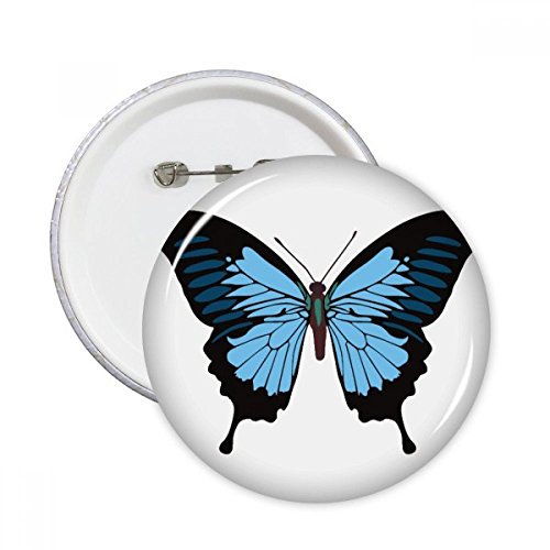 Specimen Papillon en bleu fonce broches rondes de taille medium lot de 5 pcs