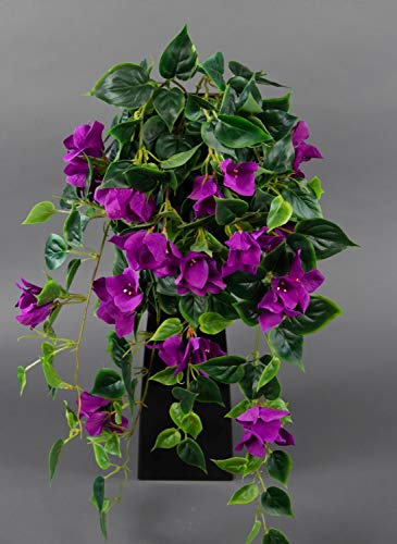 Seidenblumen Roß Bougainvillearanke 65cm lila ZF künstliche Bougainvillea...