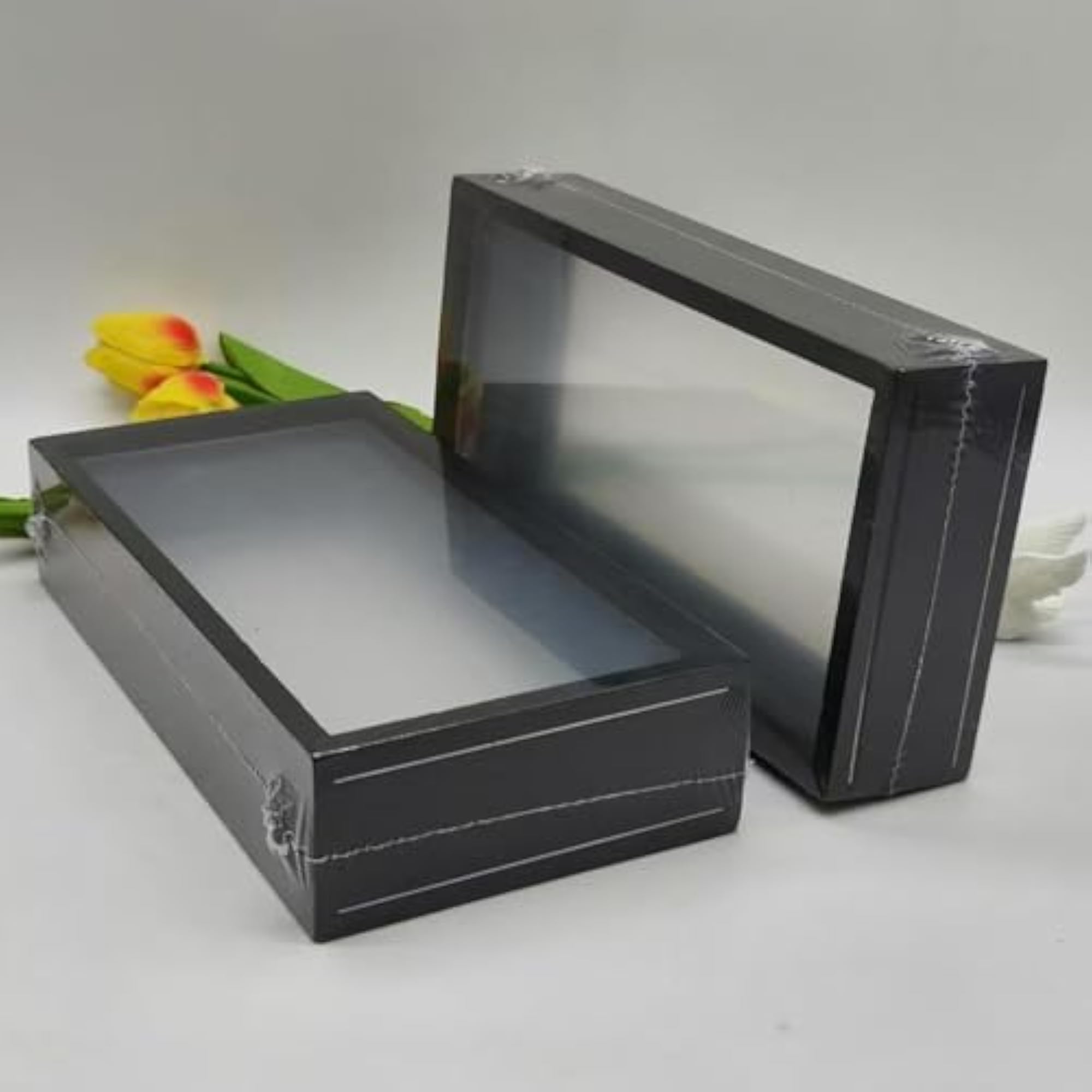 Wood Memory Box Shadow Box Frame for Photos and Memorabilia