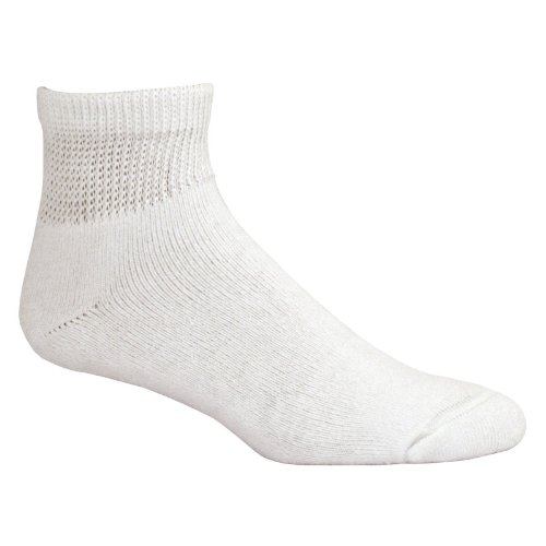 Dr. Scholl's 2 Pack Diabetes Circulatory Ankle Socks, White, Men's Shoe Size: 7-12