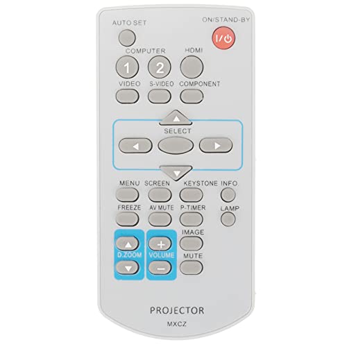 MXCZ Ersetzte Fernbedienung Passend für Panasonic Projektor PT-LW25HU PT-LX22U PT-LX26HU PT-LX26U PT-LX30HU PT-TW230U PT-TW231RU PT-TW250U PT-TW340U PT-TW341RU PT-TX210U PT-TX310U PT-TX400U