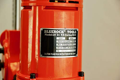 Bluerock 20Z1 T/S 220V Concrete Core Drill W/Tilting Stand & Rolling Base #TOP3