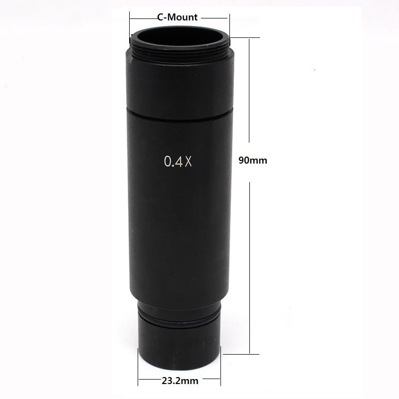 Microscope 0.3X/0.4X/0.5X C-Mount Adapter Lens CMOS Industrial Camera Digital Eyepiece Connected(0.4X-C-Mount)
