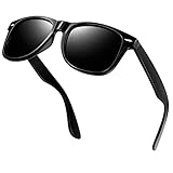 ✔Polarisiertes Objektiv - Polarisierte Sonnenbrille reduziert Blendung, die von Straßen, Gewässern, Schnee und anderen horizontalen Oberflächen reflektiert wird; stellen Sie wahre Farbe wieder her, beseitigen Sie reflektiertes Licht und zerstreutes Licht und schützen Sie Augen perfekt; polarisierte Sonnenbrillen schneiden Blendung und Dunst, so dass Ihre Augen bequemer sind und Sie besser sehen können.Sonnenbrille Herren - KATEGORIE 3;Diese Art von polarisierten Sonnenbrillen für Herren werden nach höchster Qualität hergestellt. Bitte seien Sie versichert, sie zu tragen. Das Gesamtgewicht der Sonnenbrille beträgt 400g, was sehr leicht ist.