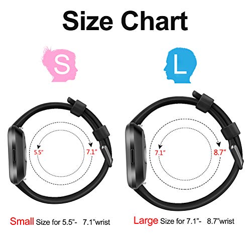 Image of AK Sports Bands Compatible for Fitbit Versa /Versa 2 /Versa SE, Soft Multi-Colors Wristbands for Fitbit Versa Lite Smart Watch Women Men