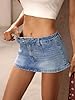 ELLEVEN Denim Mini Skirt for Women Stretch, Low Ri... #2