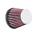 Produktbild K&N RC-1070 KFZ und Motorrad Universal Chrom Filter, Rot