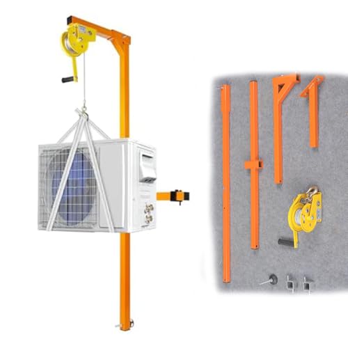 DPLWJPP Polipasto Manual para Aire Acondicionado Soporte de Instalación de Unidad Exterior Herramienta de Elevación de Aire Acondicionado Herramientas de Elevación Desmontaje 10m
