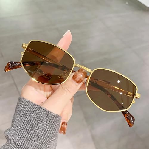 Lunettes de soleil rétro finition métal et verres UV400