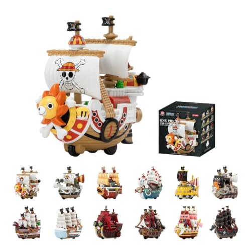 Image of POP MART One Piece The Grand Line Series Vehicle Figure, Anime Collectible Mini Vehicle Toy, Figurine Gift for One Piece Fans Boys Men Adults, Blind Box, Pack of 1