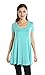 Free to Live Women's Loose Flare Fit Extra Long Tunic - Made in USA