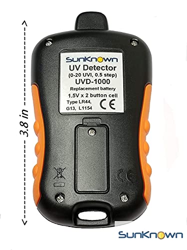 Sunlight Meter For Measuring Harmful Ultraviolet Solar Light Radiations - Portable Uv Intensity Meter & Uv Sun Light Strength Tester - Handheld Digital Uv Index Sensor - By Sunknown #TOP6
