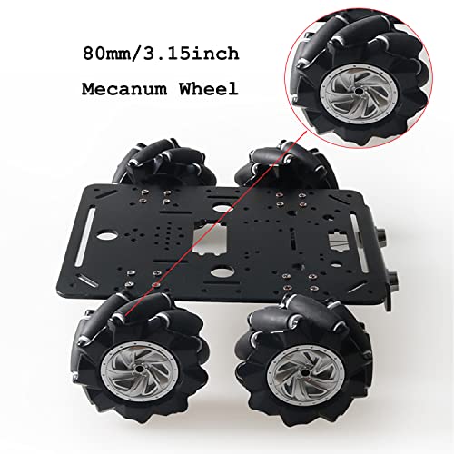 Snapklik.com : Professional 80mm Mecanum Wheel Car Chassis MC200 For ...