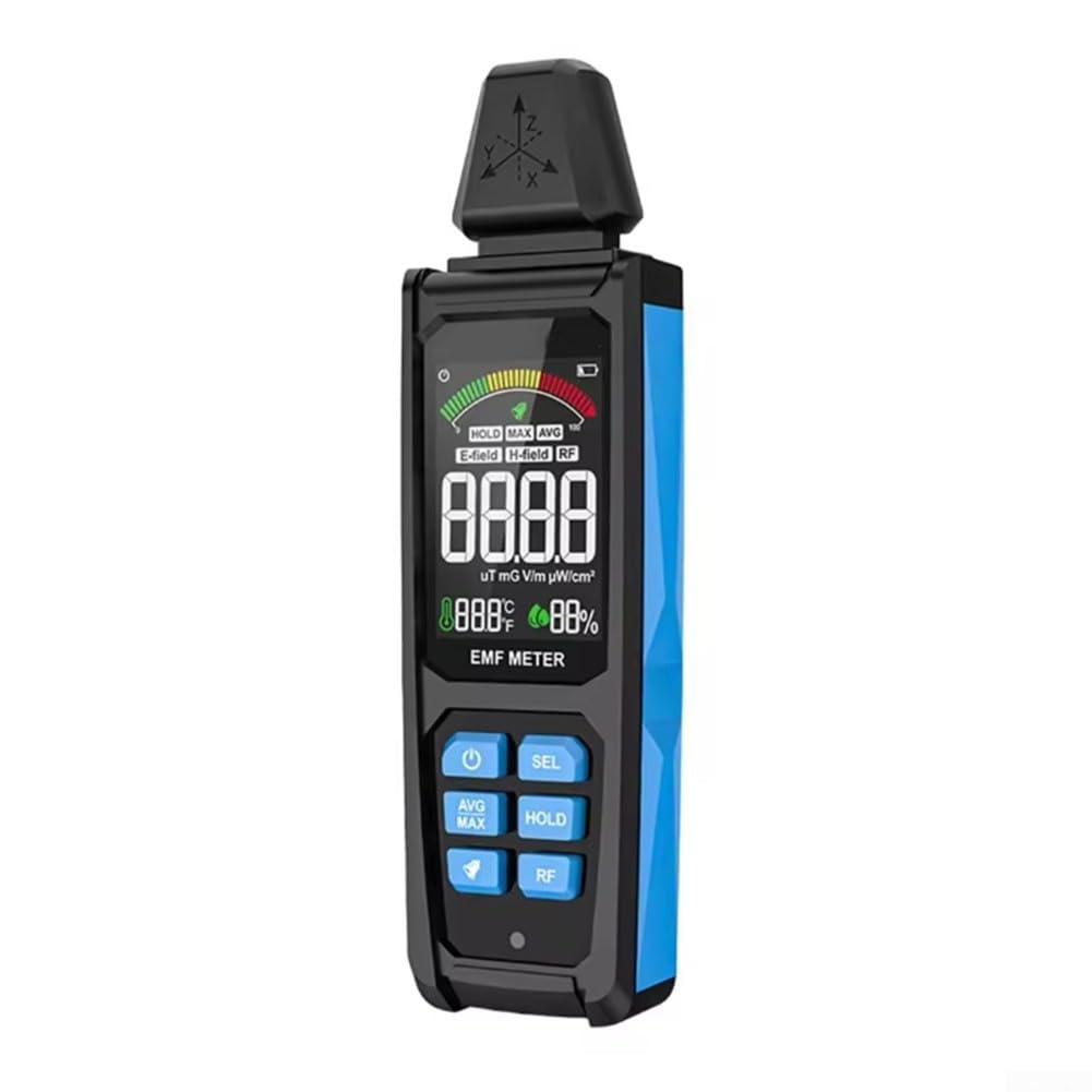 EMF - Medidor de radiación digital LCD para 4s EMF