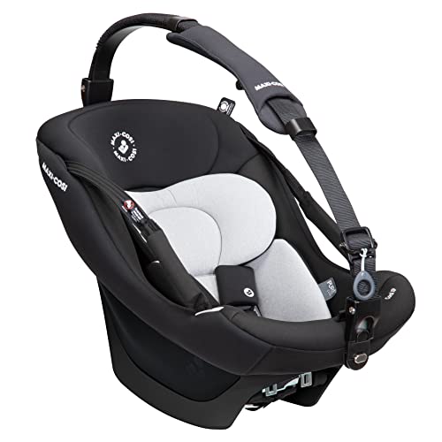 Image of Maxi-Cosi Coral XP Infant Car Seat, Revolutionary 3-Piece Modular Nesting System for a More Comfortable, Intimate & Lightweight Carry, Essential Black II