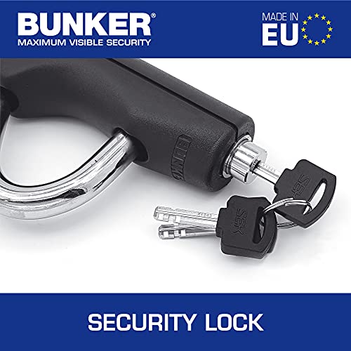 Bunker BB83/B High-end Steering Wheel Brake Pedal Lock, Up to 80cm, Easier and More Precise Adjustment, Heavy Dutty Universal Clutch Anti Theft Bar Lock Device for Car Truck Van, Motorhomes Camper by Bunker - Image 5