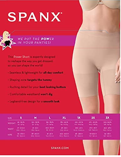 Spanx Power Shorts Body Shaper For Women - Lightweight Cotton Blend, Phenomenal, And Ultra-Breathable Shapewear Soft Nude Md #TOP5