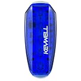 KEYWELL USB Rechargeable LED Safety Light Super Bright Clip on Bike Tail Light Works as Running Light and Warning Light for Runners,Dogs, Joggers,Kids, Stroller,Bicycle Strobe Rear Light (Blue)