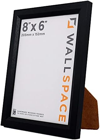 Wall Space 36 x 24 inch Black Frame | 91.5 cm x 61 cm Wooden Poster Frame | Large Black Picture Frames 36x24 inches | 36x24 Poster Frame Made of Solid Wood | 91x61cm Black Frame | 915 x 610 Frame