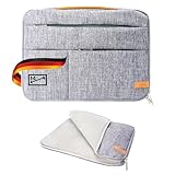 SCOPE -5750- Laptop Tasche 14 Zoll Notebook Sleeve Hülle Hülle mit Zubehör Fächern, Laptoptasche Schutzhülle mit Fleece Innen Tasche für Netbook MacBook IPad Lenovo Yoga Surface