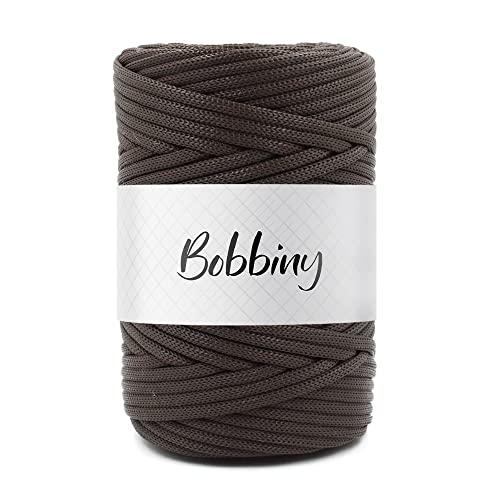 BOBBINY | Braided/Knitted Nylon Macrame PP Knot Thread and Beading Cord Rope | Black | 3mm,100Mtr.