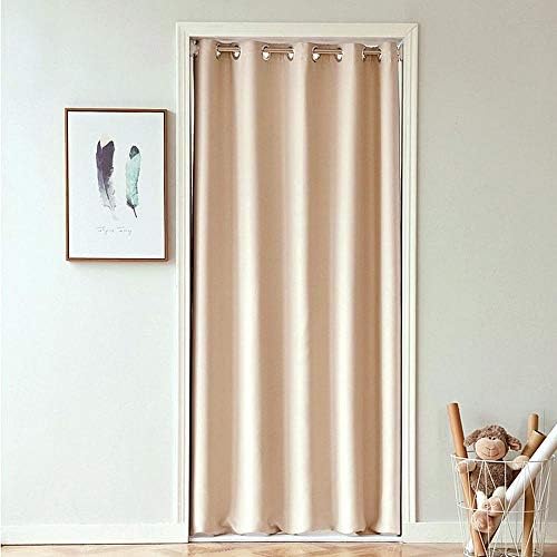 Beige Doorway Curtain Solid Blackout Patio Door Panel 78 Inch Grommet Drapes Room Darkening Thermal Insulated Energy Efficient Window Treatment for Bay 1 W59 x L78 59 in (W L) Beige Doorway Curtain Solid Blackout Patio Door Panel 78 Inch Grommet Drapes Room Darkening Thermal Insulated Energy Efficient Window Treatment for Bay 1 W59 x L78 59 in (W L)