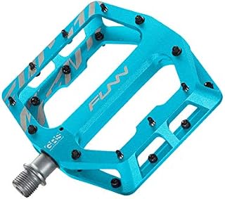 Funn Funndamental Flat BMX/MTB Bike Pedal Set - Wide Platform Bicycle Pedal, Adjustable