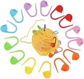 100Pcs Crochet Stitch Marker Knitting Crochet Locking Stitch,Stitch counters for Crocheting,Stitch Markers Crochet,Stitch Markers Clips,Crochet Locking Handwork Knitting Craft(Mixed Color