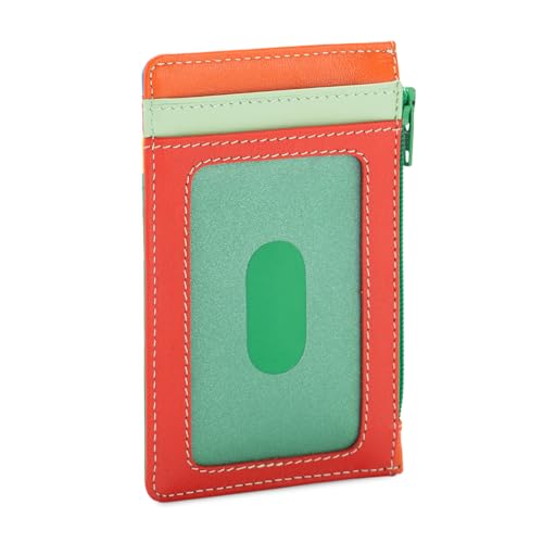 Image of mywalit Multi-Color Leather Credit Card Holder & Coins Purse | 4 Cards & ID Slot, Sicily, 34 PULGADAS, Classic