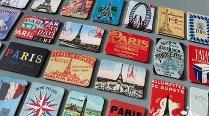 Miswee 24-Pcs Magnetic Fridge Magnets Refrigerator Sticker Home Decoration Accessories Magnet Paste Arts Crafts (Paris) #TOP2