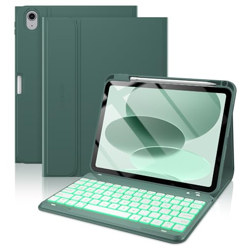 typecase Folio Keyboard Case for iPad 10th/11th Gen, 7-color backlight