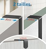 Wuciray Organizador Colgante de Puerta Especias Estanteria Baño/Cocina sin Taladro Organizer Acero Inoxidable con 6 Cestas y 4 Ganchos - 6