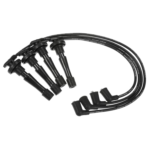 ACROPIX Car Spark Plug Coil Wires Ignition Coil Harness Cable 7mm Fit for Honda CR-V 1997-2001 L4 2.0L No.32722P75A01 - Pack of 4