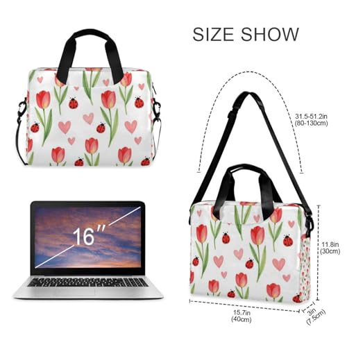 Maletín portátil para laptop 15.6" con correa y asa miniatura 5