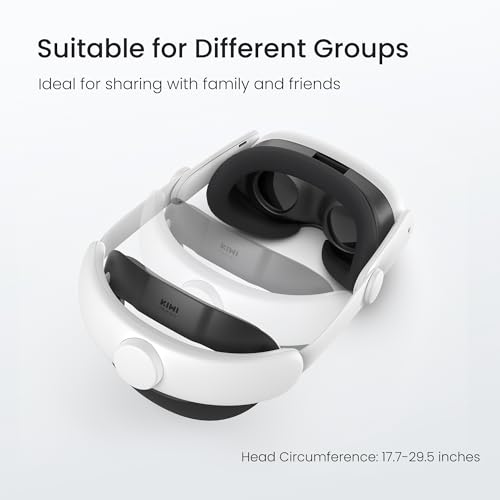 KIWI design SPC Correa Elite con Batería Compatible con Meta Quest 3S/3 Accesorios, Diseño de Carga de un Solo Punto