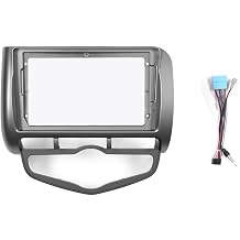 9" Car Stereo Navigation FM Radio Mounting Frame Bracket with Wiring Harness Compatible with Honda Jazz/City 2006 2007 2008 2009 2010 2011 2012 2013 2014 2015 2016 2017 2018 2019 2020 2021 RHD at