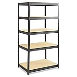 Safco Products 6247BL Boltless Steel and Particleboard Shelving 36